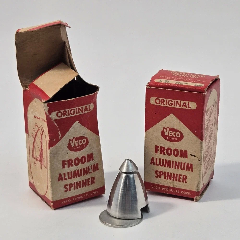 Vintage Veco Froom Aluminum Spinner 1-1/4